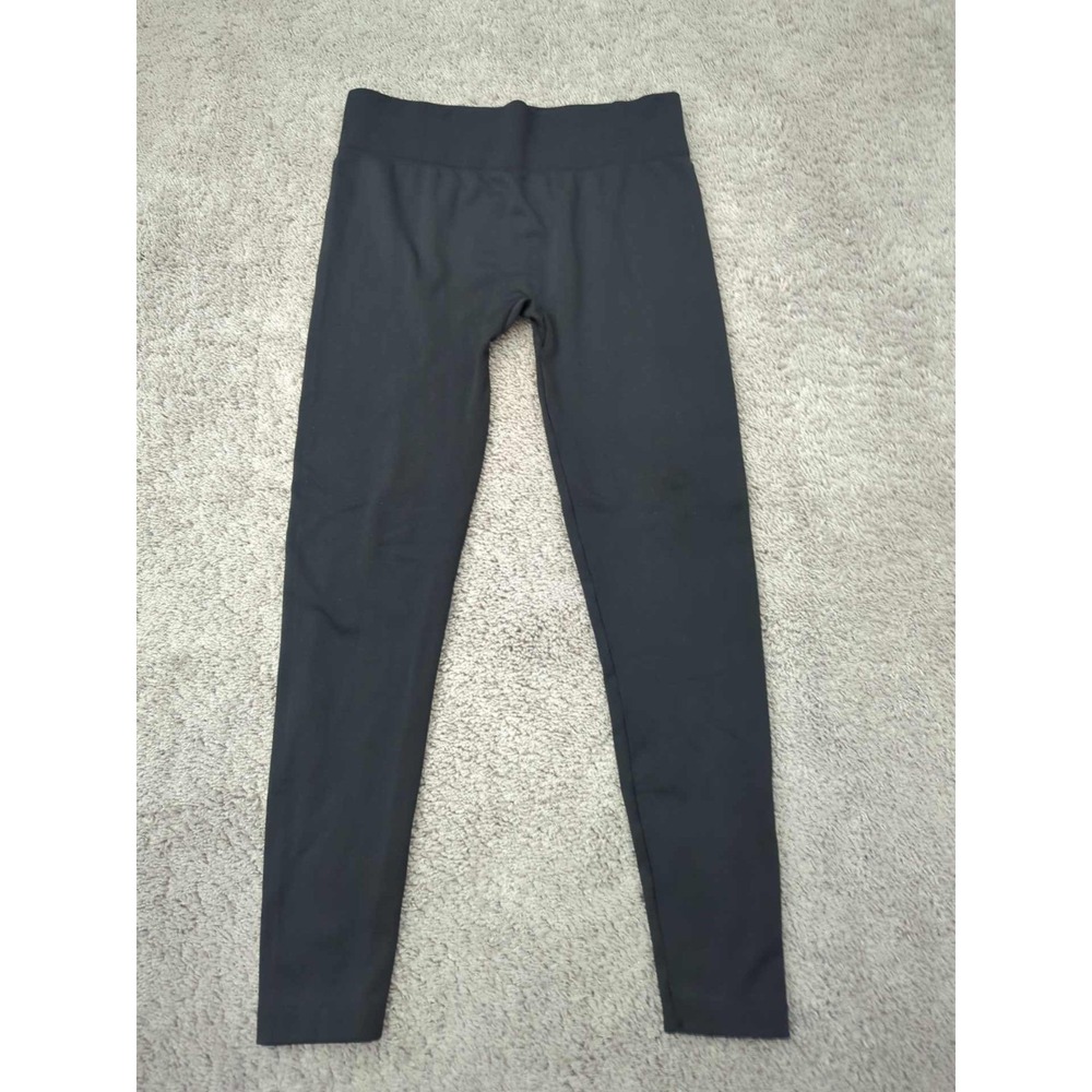 Terra & Sky Leggings Womens 0X 14W Black Mid Rise Gym Yoga